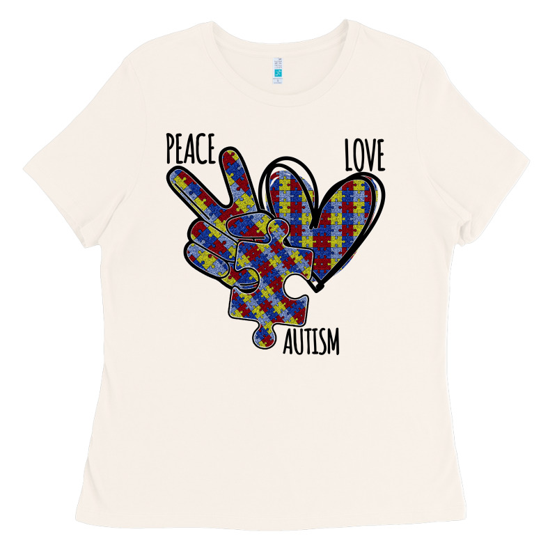 Peace Love Autism Ladies Tee by Bettercallsaul | Teevron