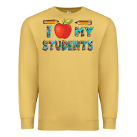 Antique Gold i love my students with pen and Premium Sweatshirt - Artiststas