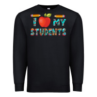 Black i love my students with pen and Premium Sweatshirt - Artiststas