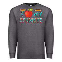 Charcoal Heather i love my students with pen and Premium Sweatshirt - Artiststas
