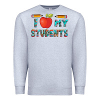 Heather Grey i love my students with pen and Premium Sweatshirt - Artiststas