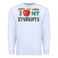White i love my students with pen and Premium Sweatshirt - Artiststas