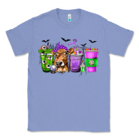 Colony Blue Coffee Cups with Cow and Halloween Classic Tee - texasbilliewilder