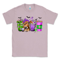 Lilac Coffee Cups with Cow and Halloween Classic Tee - texasbilliewilder