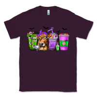 Plum Coffee Cups with Cow and Halloween Classic Tee - texasbilliewilder