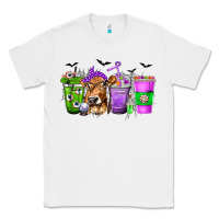 White Coffee Cups with Cow and Halloween Classic Tee - texasbilliewilder
