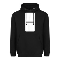 Black Double Blank Dominoes Halloween Costume Domino Game Heavyweight Hoodie - minhPixels