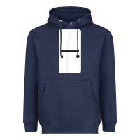 Navy Double Blank Dominoes Halloween Costume Domino Game Heavyweight Hoodie - minhPixels