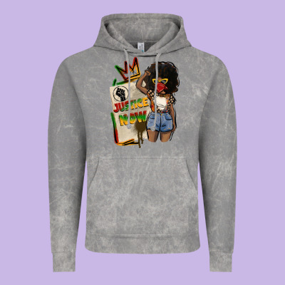 Juneteenth Justice Now Vintage Hoodie Designed By Cowgirlartshop