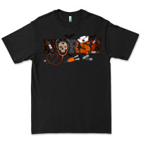 Black Halloween Nurse Premium Tee - RanaPortraitStore