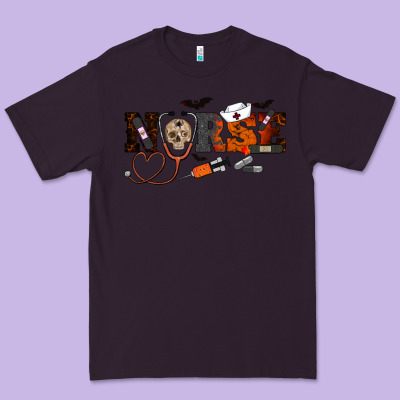 Halloween Nurse Premium Tee Designed By Ranaportraitstore