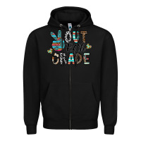 Black out fifth grade Zipper Hoodie - CowhideDigitalArt