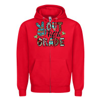 Red out fifth grade Zipper Hoodie - CowhideDigitalArt
