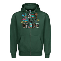 Sports Green out fifth grade Zipper Hoodie - CowhideDigitalArt