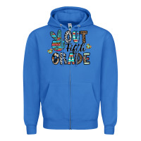 True Royal out fifth grade Zipper Hoodie - CowhideDigitalArt