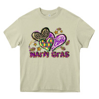 Mossy Mardi Gras heart Heavy Core Tee - LillyAllenDesigns