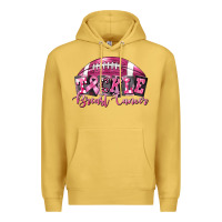 Antique Gold Tickle Breast Cancer Football Premium Hoodie - FaDigitalArtStudio