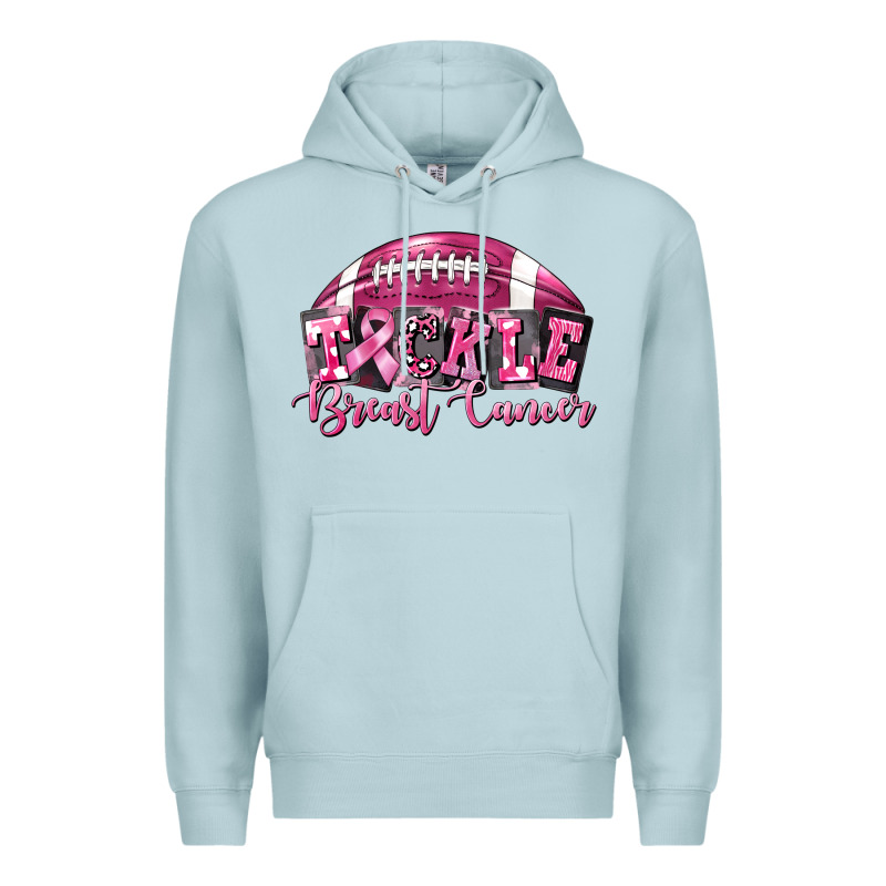 Tickle Breast Cancer Football Premium Hoodie by FaDigitalArtStudio | Teevron