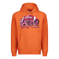 Carrot Tickle Breast Cancer Football Premium Hoodie - FaDigitalArtStudio