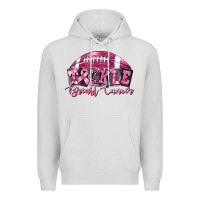 Dove Grey Tickle Breast Cancer Football Premium Hoodie - FaDigitalArtStudio