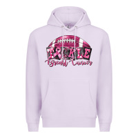 Lilac Tickle Breast Cancer Football Premium Hoodie - FaDigitalArtStudio
