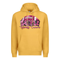 Mustard Tickle Breast Cancer Football Premium Hoodie - FaDigitalArtStudio