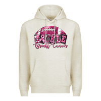 Oatmeal Heather Tickle Breast Cancer Football Premium Hoodie - FaDigitalArtStudio