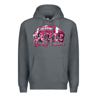 Rock Tickle Breast Cancer Football Premium Hoodie - FaDigitalArtStudio