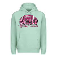 Seafoam Tickle Breast Cancer Football Premium Hoodie - FaDigitalArtStudio