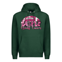 Sports Green Tickle Breast Cancer Football Premium Hoodie - FaDigitalArtStudio
