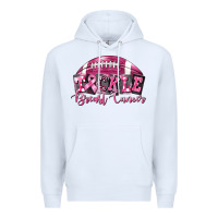 White Tickle Breast Cancer Football Premium Hoodie - FaDigitalArtStudio