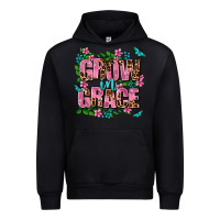 Black grow in grace Urban Hoodie - AdoDesignShop