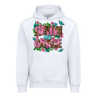 White grow in grace Urban Hoodie - AdoDesignShop