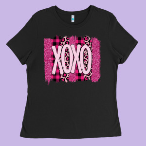 Love Xoxo Brushstrokes Valentines Ladies Tee Designed By Bettercallsaul