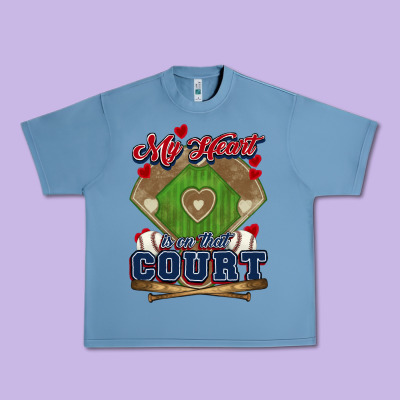 My Heart Is On That Court Baseball Urban Heavy Tee Designed By Howdyjamesfarm