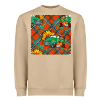 Mushroom fall truck seamless pattern Heavyweight Sweatshirt - BundleAndBundleShop