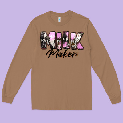 Milk Maker Mother's Day Long Sleeve Tee Designed By Cowgirlartshop
