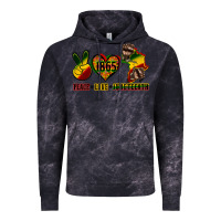 Cloud Black peace love juneteenth Vintage Hoodie - CowGirlArtShop