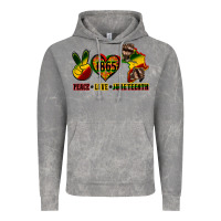 Cloud Rock peace love juneteenth Vintage Hoodie - CowGirlArtShop