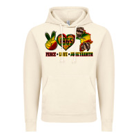 Vintage Artic peace love juneteenth Vintage Hoodie - CowGirlArtShop