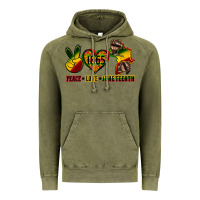 Vintage Olive peace love juneteenth Vintage Hoodie - CowGirlArtShop