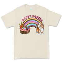 Bone Happy Easter Bunny And Egg Basket Rainbow Premium Tee - RanaPortraitStore