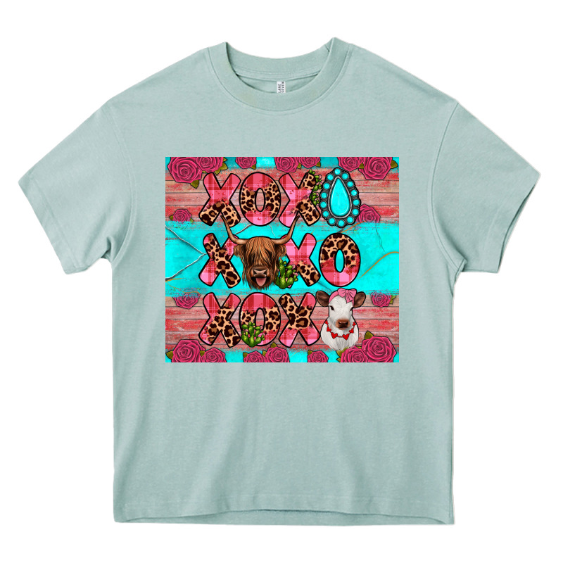 Xoxo Calf Heifer Heavy Core Tee by JahusDesignShop | Teevron