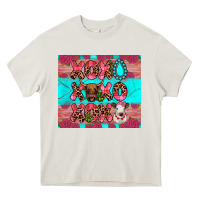 Cream xoxo calf heifer Heavy Core Tee - JahusDesignShop