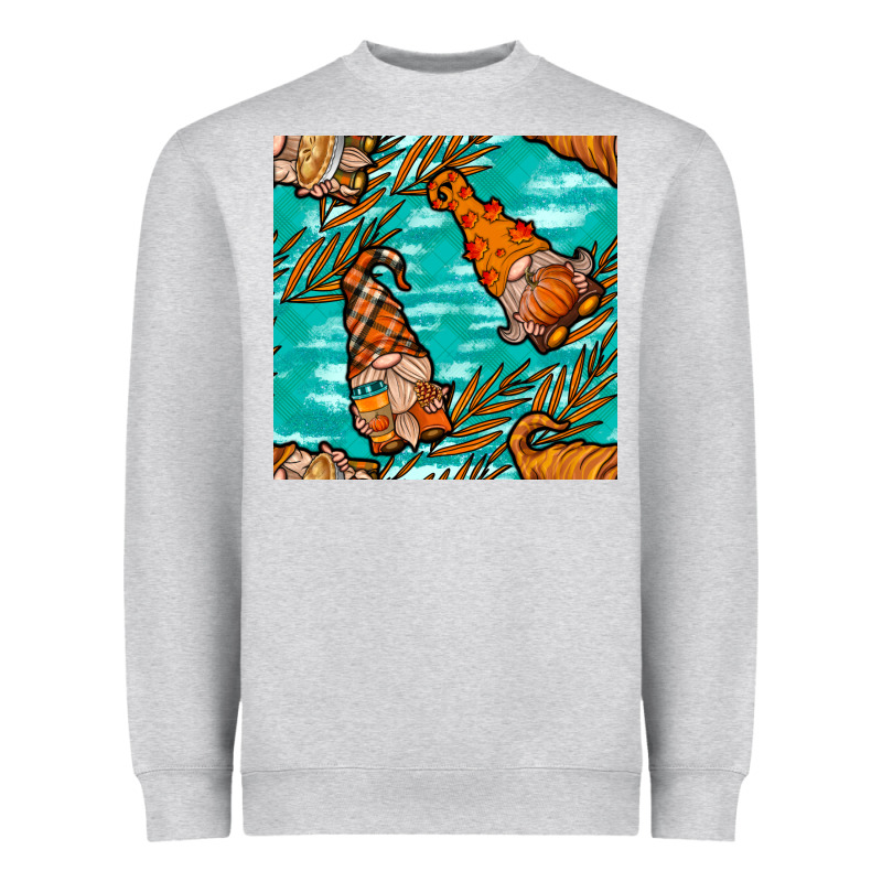 Fall Gnomes Seamless Pattern Heavyweight Sweatshirt by BundleAndBundleShop | Teevron