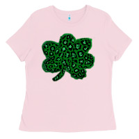 Bubblegum Pink shamrock st patrick Ladies Tee - Bettercallsaul