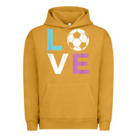 Pigment Peanut Butter Soccer Gift for Girls Women I Love Soccer Vintage Urban Hoodie - minhPixels