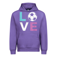 Tulip Soccer Gift for Girls Women I Love Soccer Vintage Urban Hoodie - minhPixels