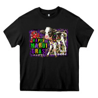 Black Mardi Gras Calf Heavy Core Tee - LillyAllenDesigns