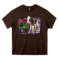 Chocolate Brown Mardi Gras Calf Heavy Core Tee - LillyAllenDesigns